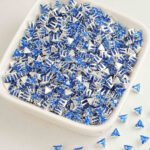 Triangle Diamond 4mm Zircon Beads Gold Base silver Base Black base 100PCS - Image 10