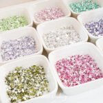 Horseeye Diamond 3*6mm Zircon beads Gold Base silver Base Black base 100PCS