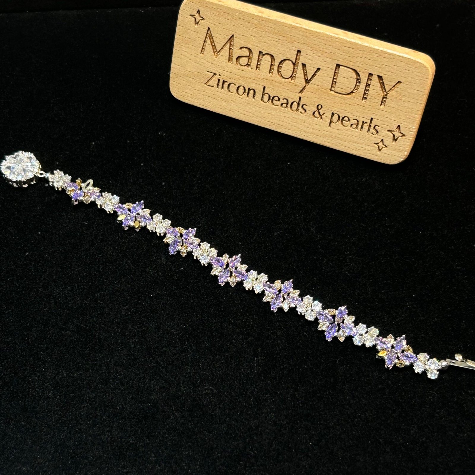 009-1 Kit 135 (Tutorial Ready) | DIY Bracelet Kit with 5A Zircon Beads | All-Inclusive Beginner Jewelry Making Gift for Women | Video Guide Included - Image 1