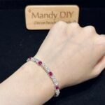 Kit 146A | DIY Bracelet Kit with 5A Zircon Beads | All-Inclusive Beginner Jewelry Making Gift for Women | Video Guide Included - Image 2