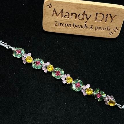 Kit 230 | DIY Bracelet Kit with 5A Zircon Beads | All-Inclusive Beginner Jewelry Making Gift for Women | Video Guide Included