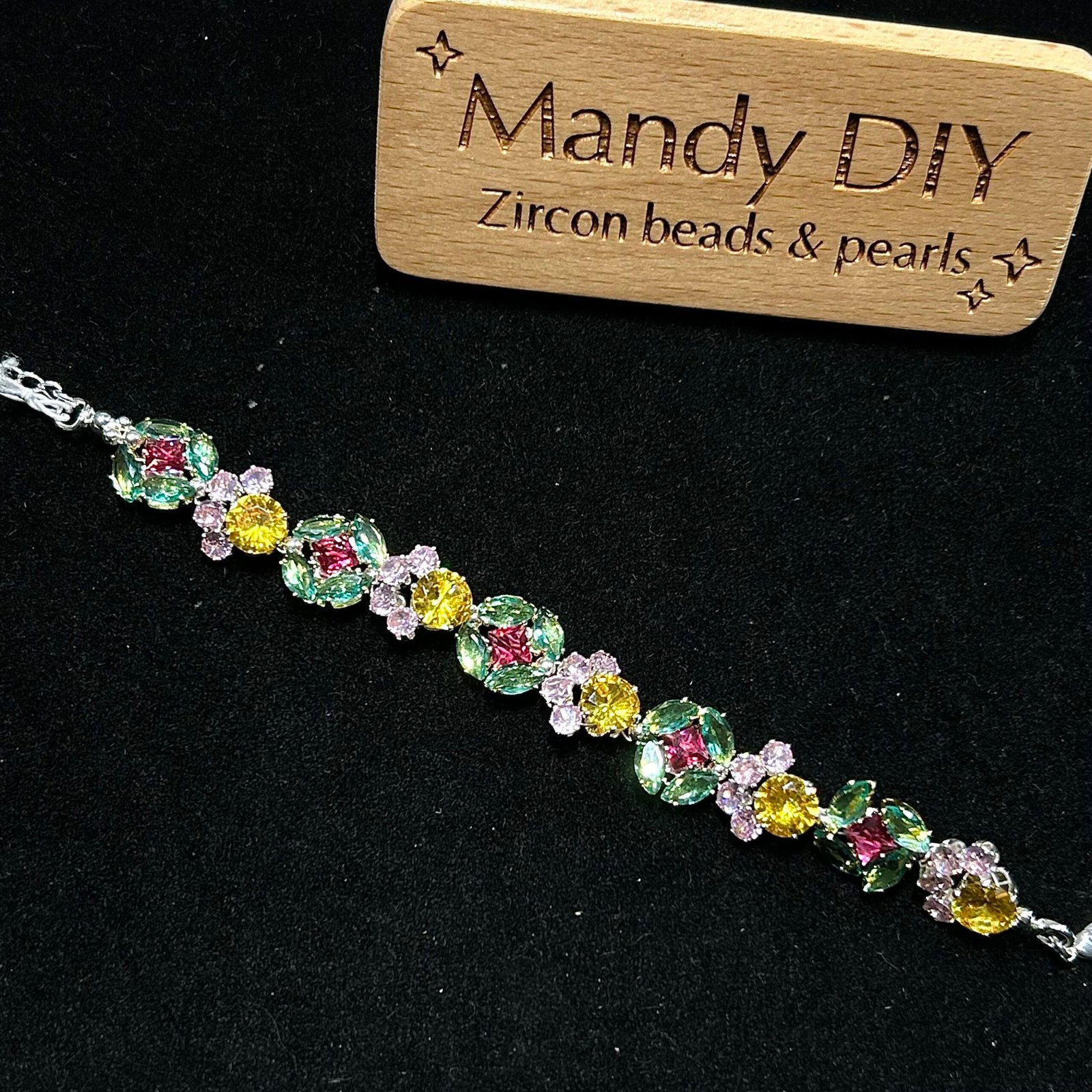 048-1 Kit 230 | DIY Bracelet Kit with 5A Zircon Beads | All-Inclusive Beginner Jewelry Making Gift for Women | Video Guide Included - Image 1