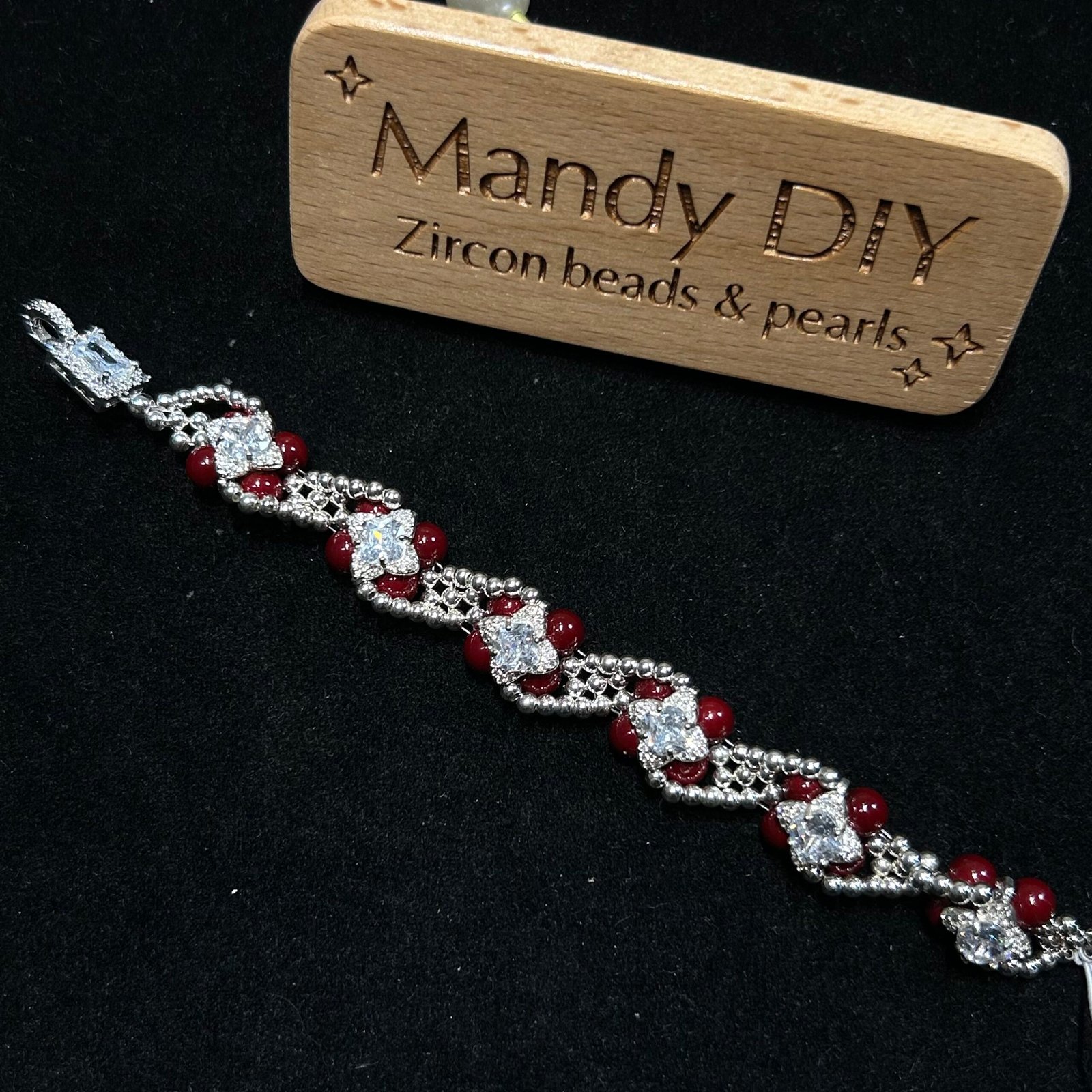 050-2 Kit 128 | DIY Bracelet Kit with 5A Zircon Beads | All-Inclusive Beginner Jewelry Making Gift for Women | Video Guide Included - Image 1