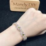 Kit 51 | DIY Bracelet Kit with 5A Zircon Beads | All-Inclusive Beginner Jewelry Making Gift for Women | Video Guide Included - Image 3