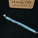 Kit 143B | DIY Bracelet Kit with 5A Zircon Beads | All-Inclusive Beginner Jewelry Making Gift for Women | Video Guide Included