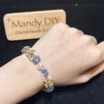 Kit 216 | DIY Bracelet Kit with 5A Zircon Beads | All-Inclusive Beginner Jewelry Making Gift for Women | Video Guide Included - Image 2