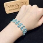 Kit 138 (Tutorial Ready) | DIY Bracelet Kit with 5A Zircon Beads | All-Inclusive Beginner Jewelry Making Gift for Women | Video Guide Included - Image 2