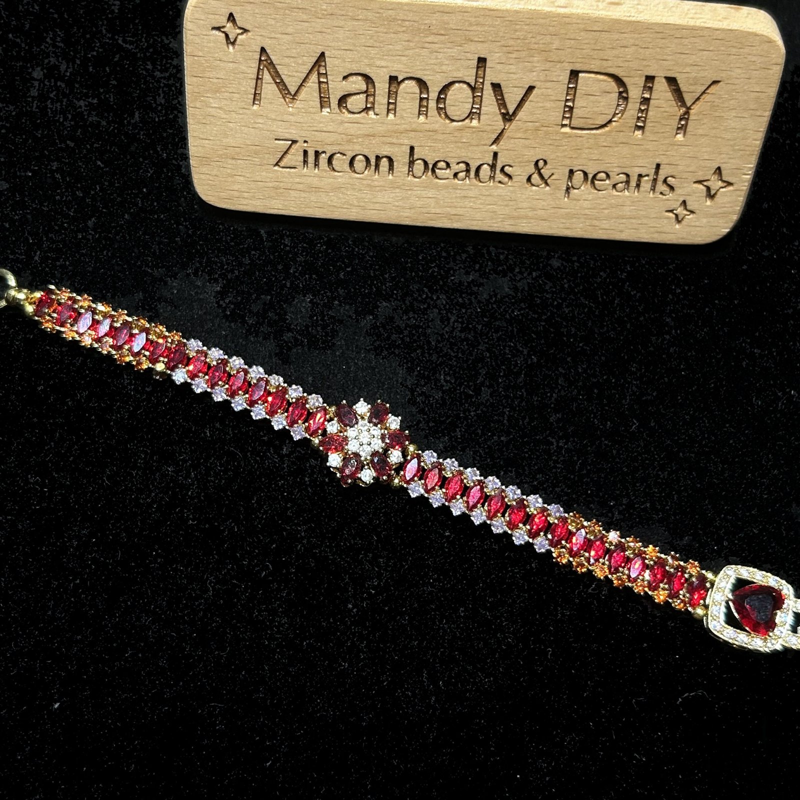 151-1 Kit 91 | DIY Bracelet Kit with 5A Zircon Beads | All-Inclusive Beginner Jewelry Making Gift for Women | Video Guide Included - Image 1