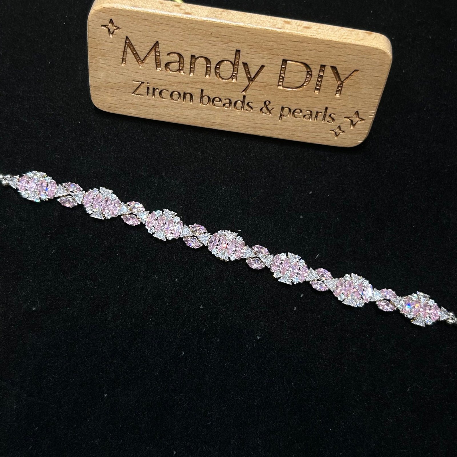 152-1 Kit 296 (Tutorial Ready) | DIY Bracelet Kit with 5A Zircon Beads | All-Inclusive Beginner Jewelry Making Gift for Women | Video Guide Included - Image 1