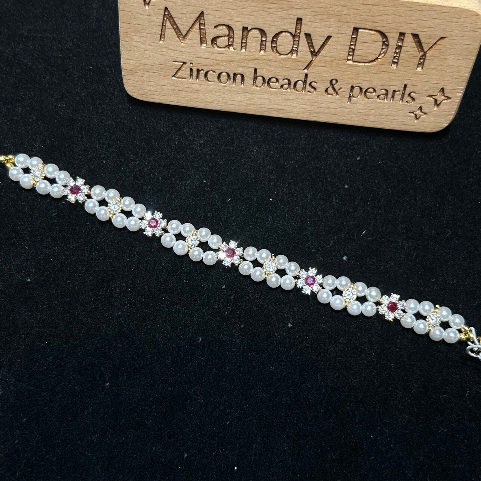 153-2 Kit 315 | DIY Bracelet Kit with 5A Zircon Beads | All-Inclusive Beginner Jewelry Making Gift for Women | Video Guide Included - Image 1