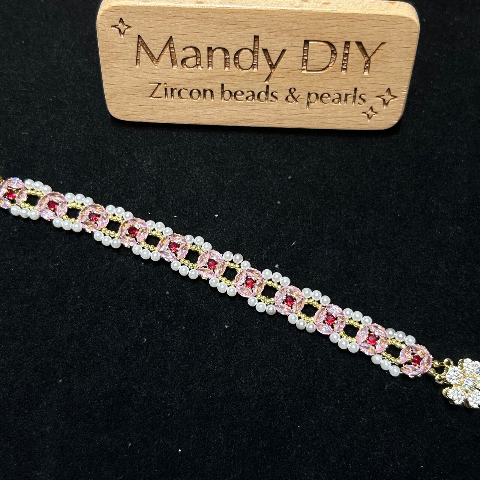 154-1 Kit 52 | DIY Bracelet Kit with 5A Zircon Beads | All-Inclusive Beginner Jewelry Making Gift for Women | Video Guide Included - Image 1