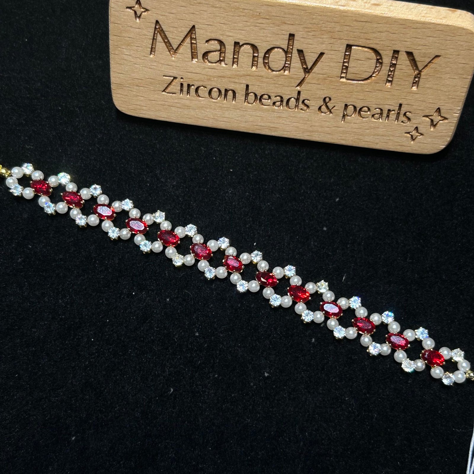 159-1 Kit 132 (Tutorial Ready) | DIY Bracelet Kit with 5A Zircon Beads | All-Inclusive Beginner Jewelry Making Gift for Women | Video Guide Included - Image 1