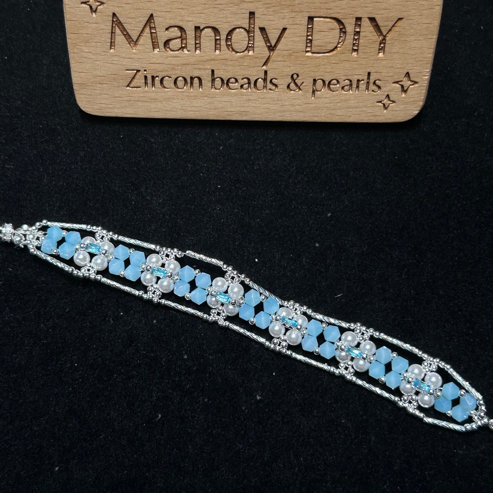 161-2 Kit 299 | DIY Bracelet Kit with 5A Zircon Beads | All-Inclusive Beginner Jewelry Making Gift for Women | Video Guide Included - Image 1