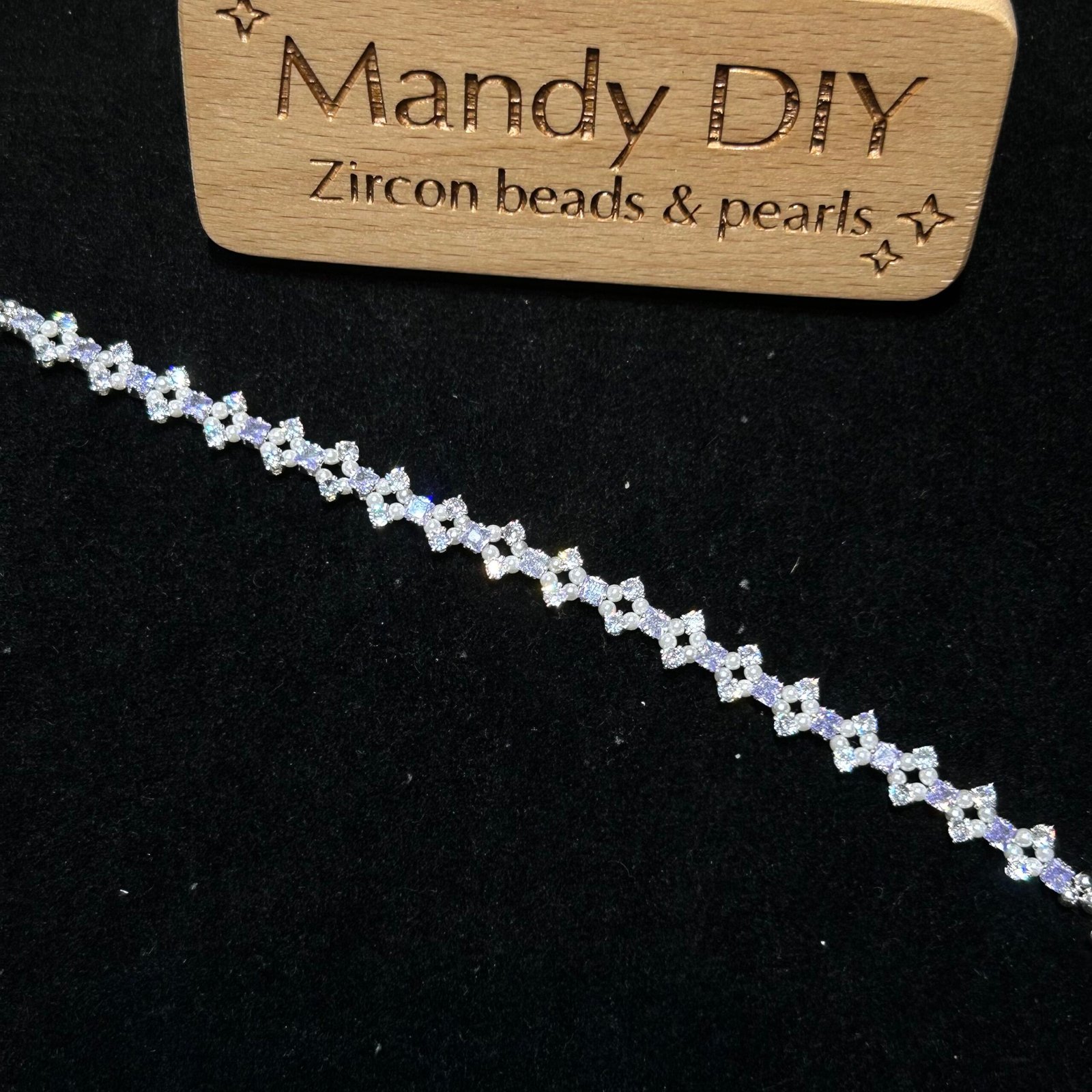 175-2 Kit 284 (Tutorial Ready) | DIY Bracelet Kit with 5A Zircon Beads | All-Inclusive Beginner Jewelry Making Gift for Women | Video Guide Included - Image 1