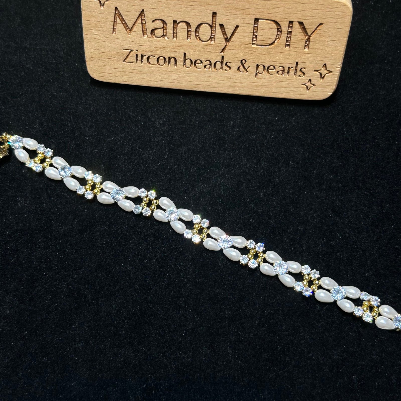 179-2 Kit 70 (Tutorial Ready) | DIY Bracelet Kit with 5A Zircon Beads | All-Inclusive Beginner Jewelry Making Gift for Women | Video Guide Included - Image 1