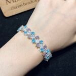 Kit 381(Tutorial Ready) | DIY Bracelet Kit with 5A Zircon Beads | All-Inclusive Beginner Jewelry Making Gift for Women | Video Guide Included - Image 2
