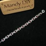 Kit 376 (Tutorial Ready) | DIY Bracelet Kit with 5A Zircon Beads | All-Inclusive Beginner Jewelry Making Gift for Women | Video Guide Included