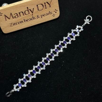 Kit 301 | DIY Bracelet Kit with 5A Zircon Beads | All-Inclusive Beginner Jewelry Making Gift for Women | Video Guide Included