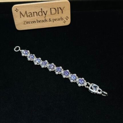 Kit 63 (Tutorial Ready) | DIY Bracelet Kit with 5A Zircon Beads | All-Inclusive Beginner Jewelry Making Gift for Women | Video Guide Included