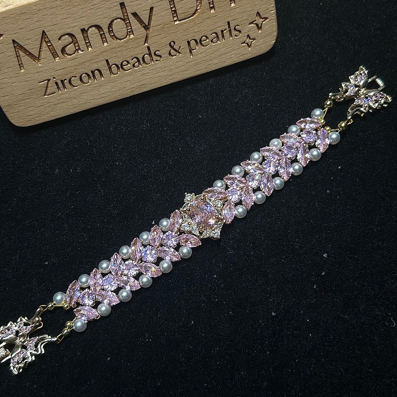 219-1 Kit 171 (Tutorial Ready) | DIY Bracelet Kit with 5A Zircon Beads | All-Inclusive Beginner Jewelry Making Gift for Women | Video Guide Included - Image 1