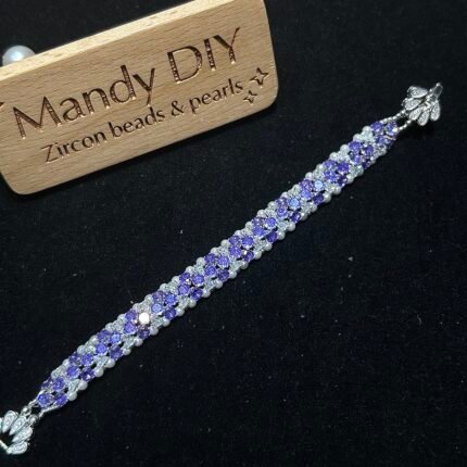 Kit 183 (Tutorial Ready) | DIY Bracelet Kit with 5A Zircon Beads | All-Inclusive Beginner Jewelry Making Gift for Women | Video Guide Included