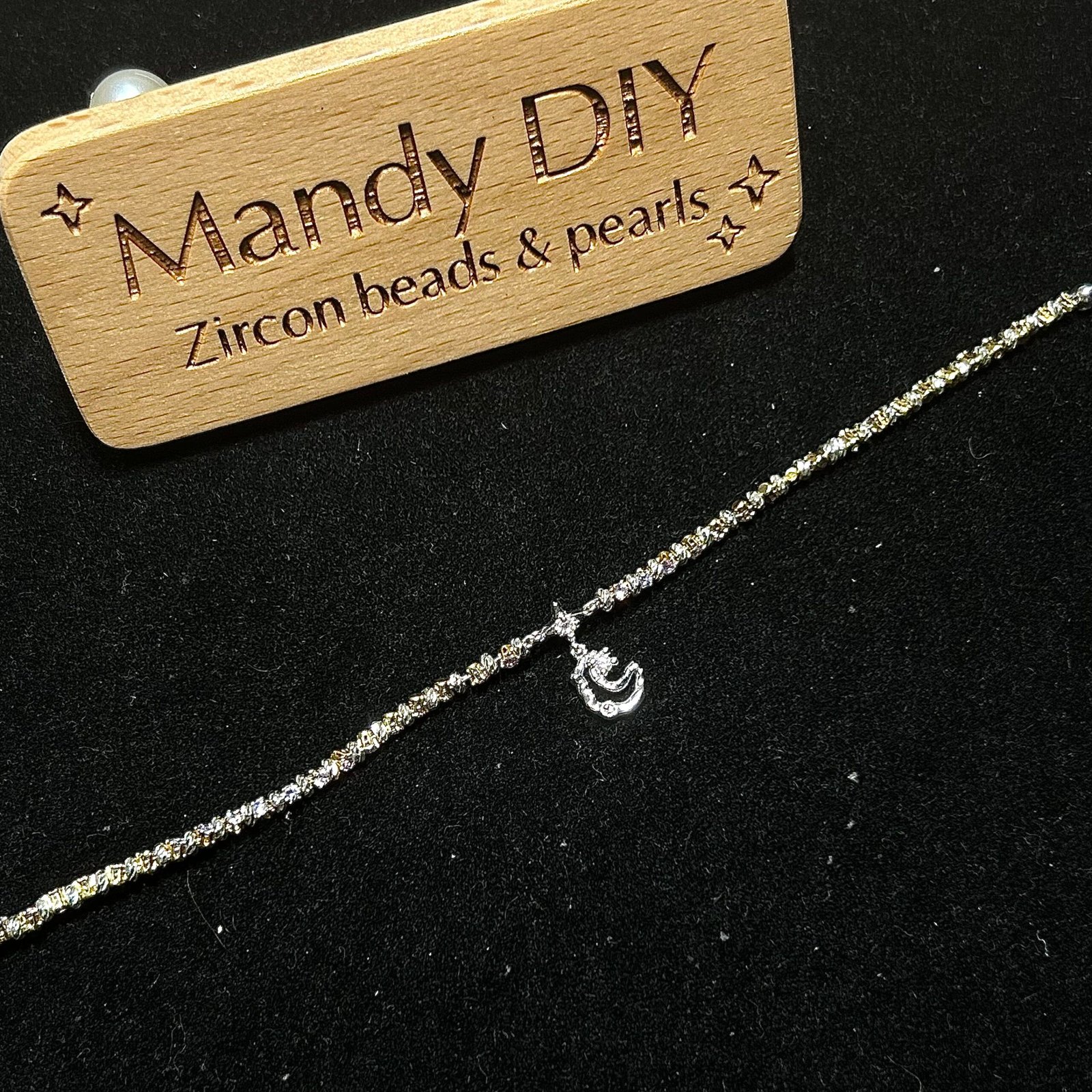 225-1 Kit 181 (Tutorial Ready) | DIY Bracelet Kit with 5A Zircon Beads | All-Inclusive Beginner Jewelry Making Gift for Women | Video Guide Included - Image 1