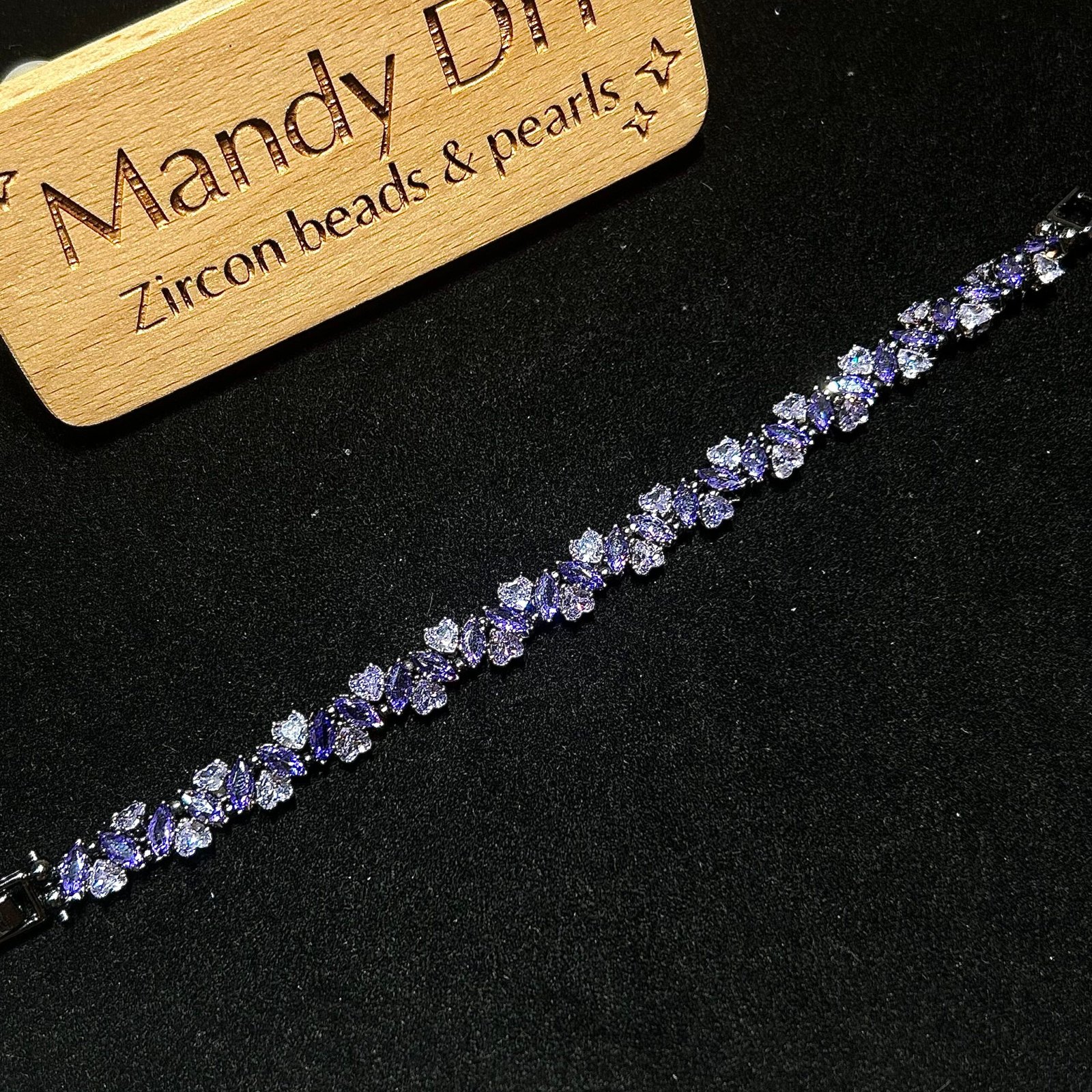 228-1 Kit 345 (Tutorial Ready) | DIY Bracelet Kit with 5A Zircon Beads | All-Inclusive Beginner Jewelry Making Gift for Women | Video Guide Included - Image 1