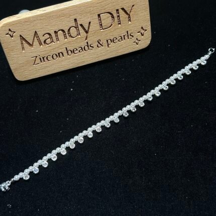 Kit 411 | DIY Bracelet Kit with 5A Zircon Beads | All-Inclusive Beginner Jewelry Making Gift for Women | Video Guide Included