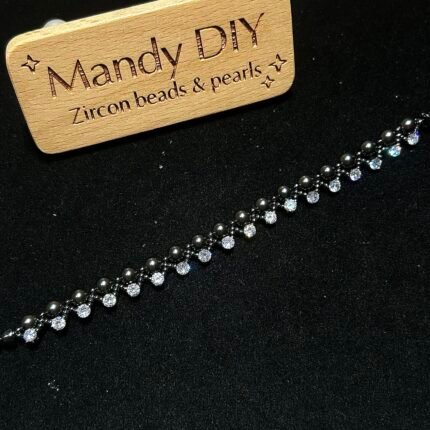 Kit 160 (Tutorial Ready) | DIY Bracelet Kit with 5A Zircon Beads | All-Inclusive Beginner Jewelry Making Gift for Women | Video Guide Included