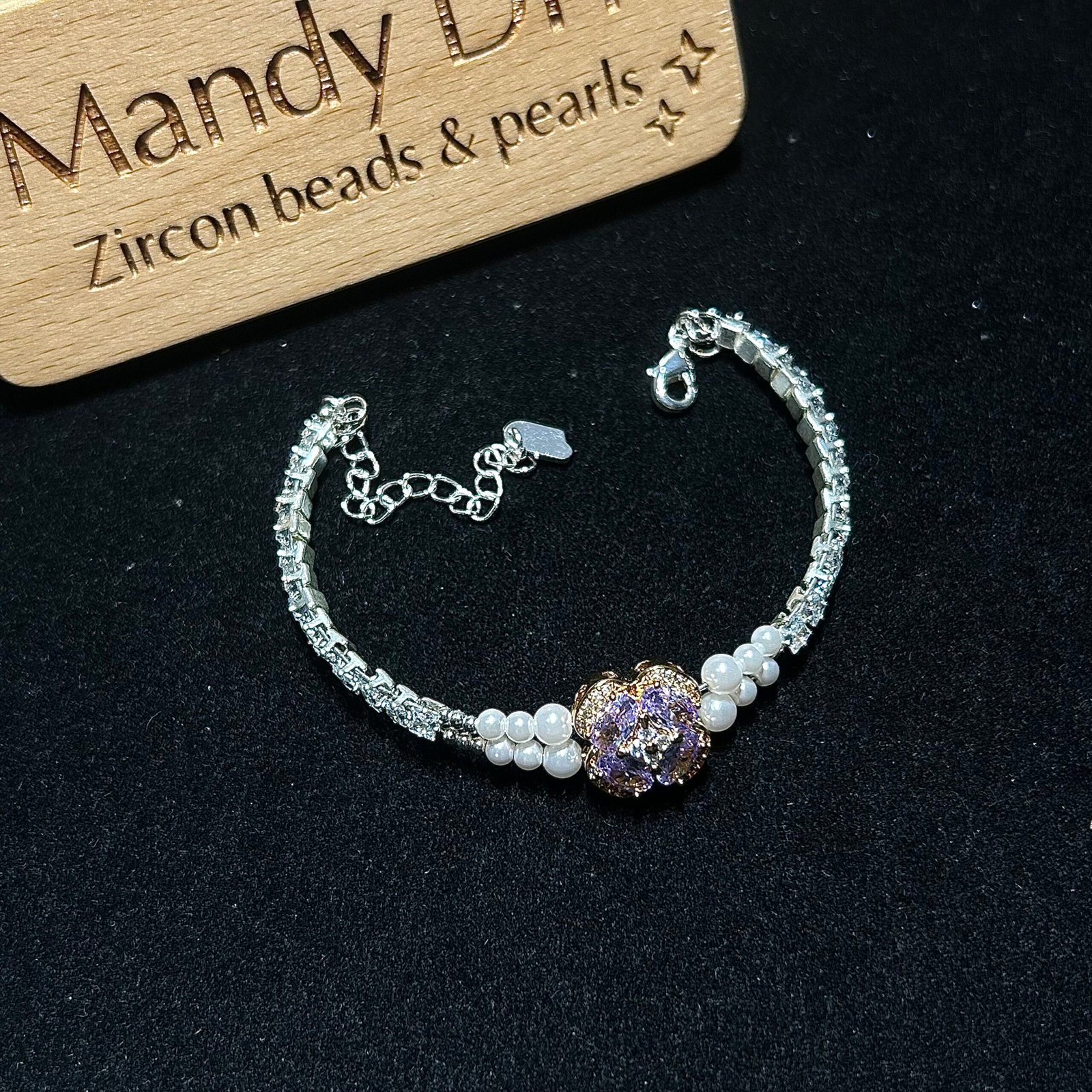 248-1 Kit 197 (Tutorial Ready) | DIY Bracelet Kit with 5A Zircon Beads | All-Inclusive Beginner Jewelry Making Gift for Women | Video Guide Included - Image 1