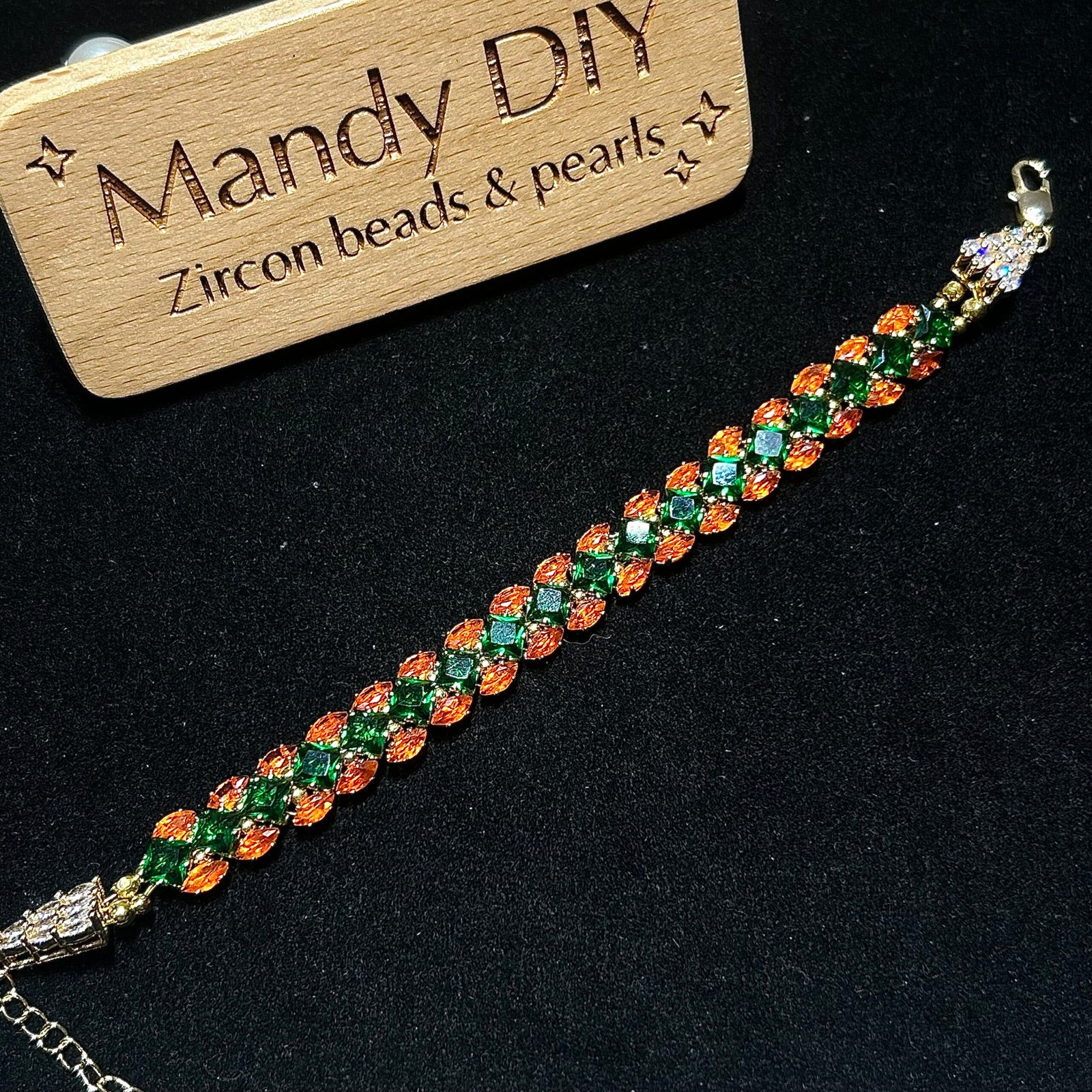 259-1 Kit 7 | DIY Bracelet Kit with 5A Zircon Beads | All-Inclusive Beginner Jewelry Making Gift for Women | Video Guide Included - Image 1