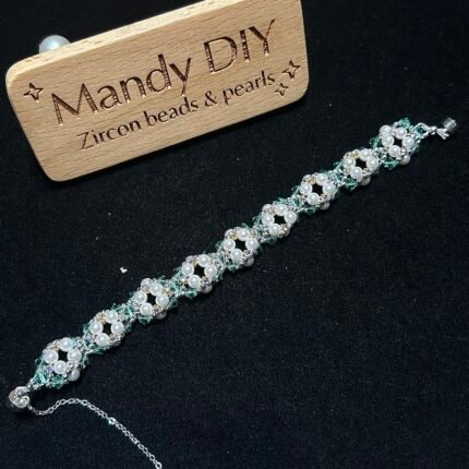 Kit 219 (Tutorial Ready) | DIY Bracelet Kit with 5A Zircon Beads | All-Inclusive Beginner Jewelry Making Gift for Women | Video Guide Included