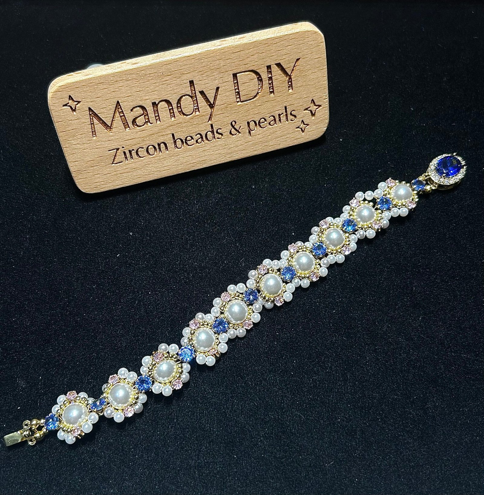 262-1 Kit 19 | DIY Bracelet Kit with 5A Zircon Beads | All-Inclusive Beginner Jewelry Making Gift for Women | Video Guide Included - Image 1