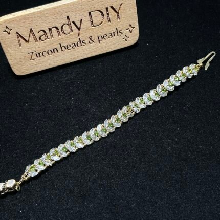 Kit 59 | DIY Bracelet Kit with 5A Zircon Beads | All-Inclusive Beginner Jewelry Making Gift for Women | Video Guide Included