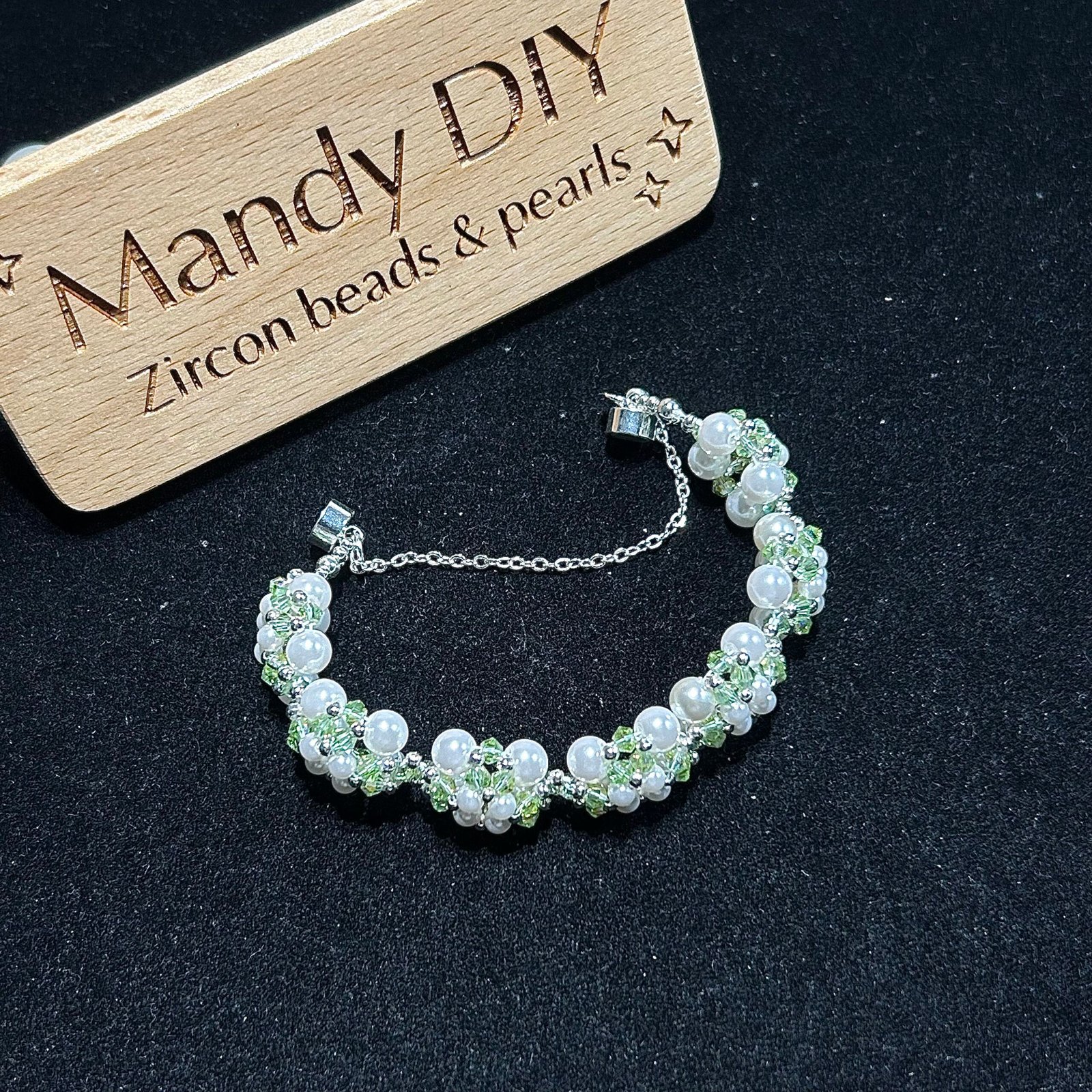 265-1 Kit 409 | DIY Bracelet Kit with 5A Zircon Beads | All-Inclusive Beginner Jewelry Making Gift for Women | Video Guide Included - Image 1