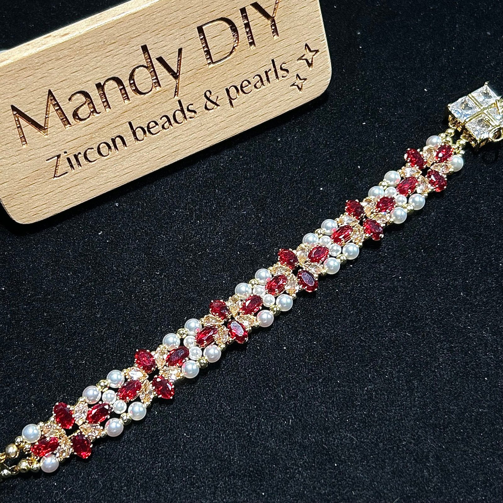 273-1 Kit 92 | DIY Bracelet Kit with 5A Zircon Beads | All-Inclusive Beginner Jewelry Making Gift for Women | Video Guide Included - Image 1