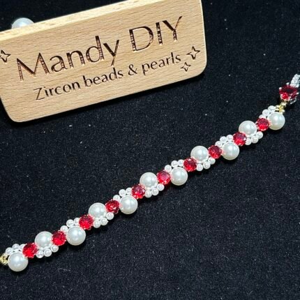 Kit 33 | DIY Bracelet Kit with 5A Zircon Beads | All-Inclusive Beginner Jewelry Making Gift for Women | Video Guide Included