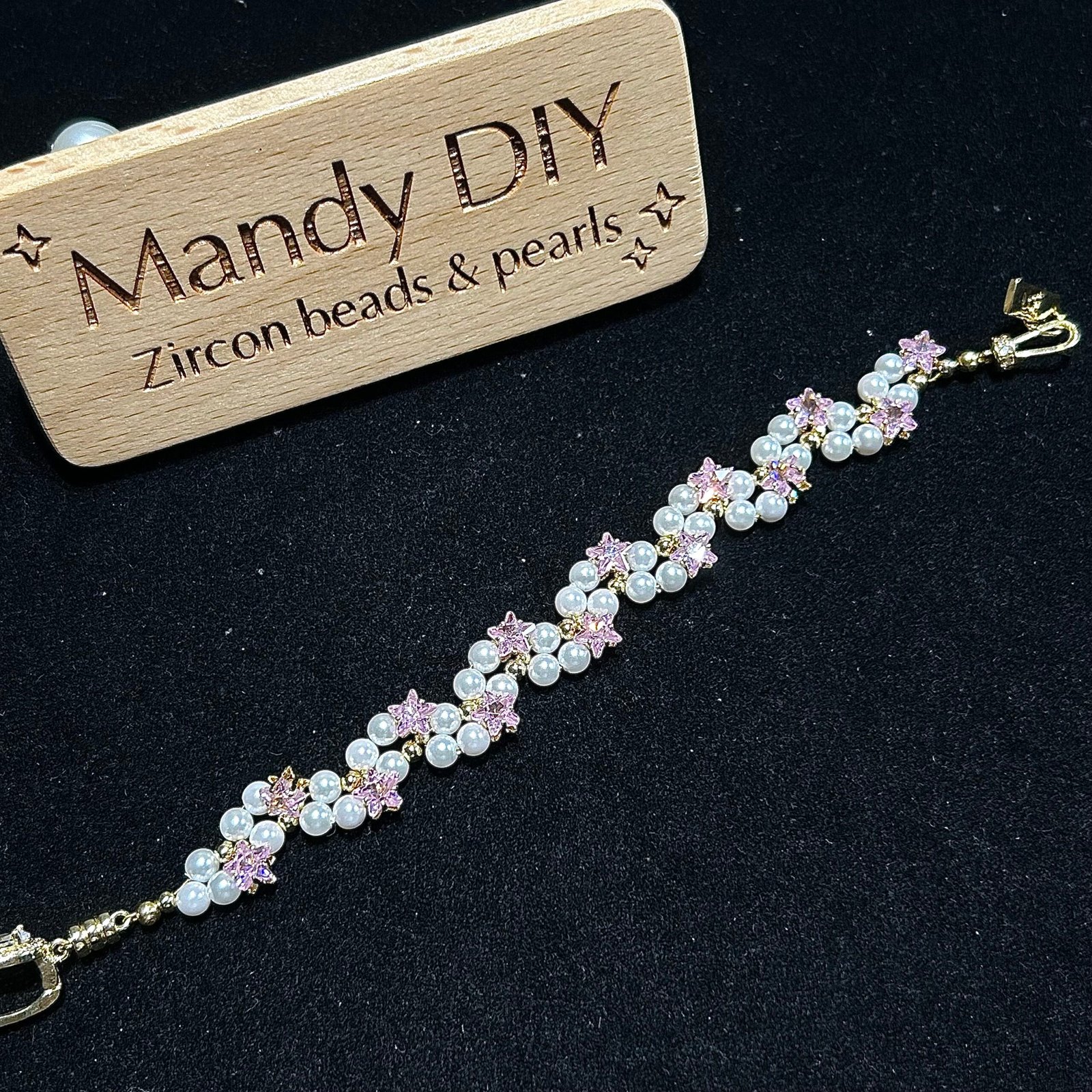 279-1 Kit 47 (Tutorial Ready) | DIY Bracelet Kit with 5A Zircon Beads | All-Inclusive Beginner Jewelry Making Gift for Women | Video Guide Included - Image 1