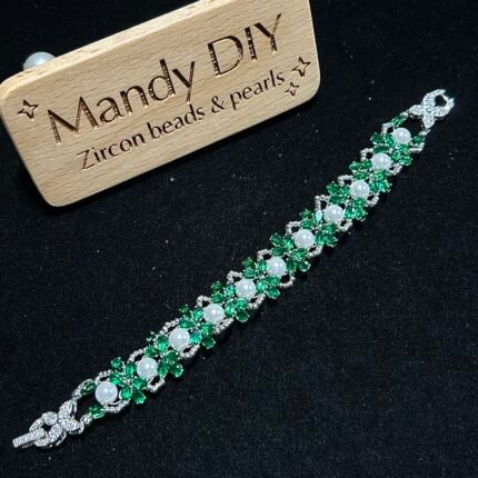 Kit 205 (Tutorial Ready) | DIY Bracelet Kit with 5A Zircon Beads | All-Inclusive Beginner Jewelry Making Gift for Women | Video Guide Included