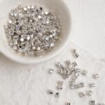 Round Diamond 3*3mm Zircon Beads Gold Base silver Base Black base 100PCS - Image 3