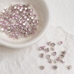 Round Diamond 3*3mm Zircon Beads Gold Base silver Base Black base 100PCS - Image 2