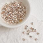 Round Diamond 3*3mm Zircon Beads Gold Base silver Base Black base 100PCS - Image 4