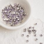 Round Diamond 3*3mm Zircon Beads Gold Base silver Base Black base 100PCS - Image 8