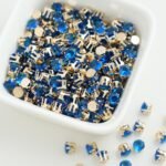 Round Diamond 5*5mm Zircon Beads Gold Base silver Base Black base 50PCS - Image 18