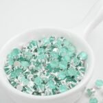 Round Diamond 5*5mm Zircon Beads Gold Base silver Base Black base 50PCS - Image 3