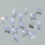 Rectangle Diamond 1.5*3mm Zircon Beads Gold Base silver Base Black base 100PCS - Image 3