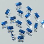 Rectangle Diamond 1.5*3mm Zircon Beads Gold Base silver Base Black base 100PCS - Image 5