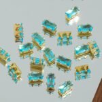 Rectangle Diamond 1.5*3mm Zircon Beads Gold Base silver Base Black base 100PCS - Image 15