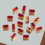 Rectangle Diamond 1.5*3mm Zircon Beads Gold Base silver Base Black base 100PCS - Image 19