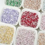 Round Diamond 3*3mm Zircon Beads Gold Base silver Base Black base 100PCS